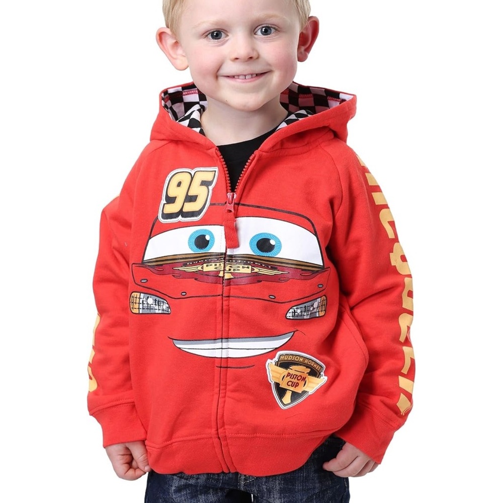 Kids Cars Lightning McQueen Hoodie